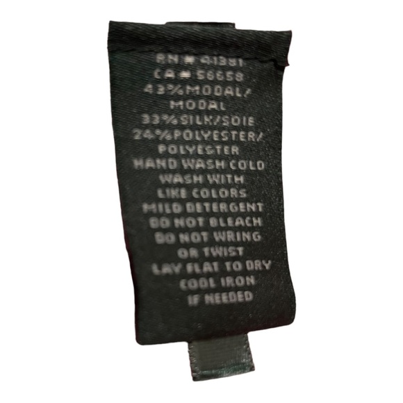 Lauren Ralph Lauren black label womens Small V-neck silk cotton blend sweater - Picture 13 of 13